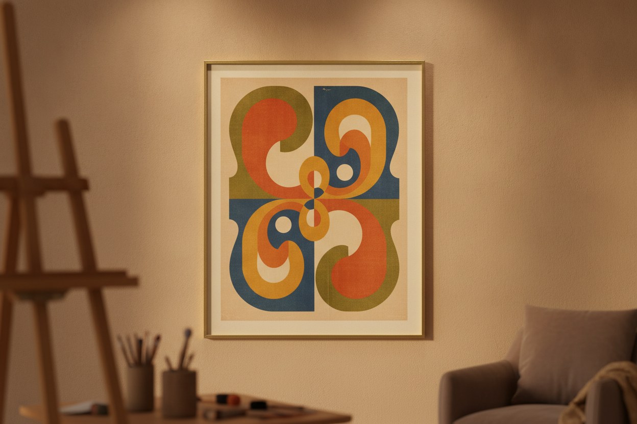 Retro afiş poster kolajı